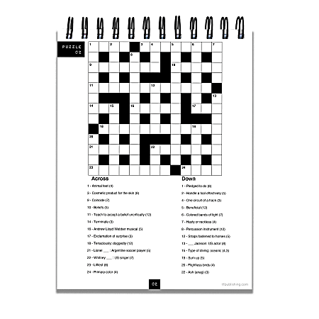 TF Publishing Crossword Puzzle Pad Books Life Is Better Set Of 2 Books