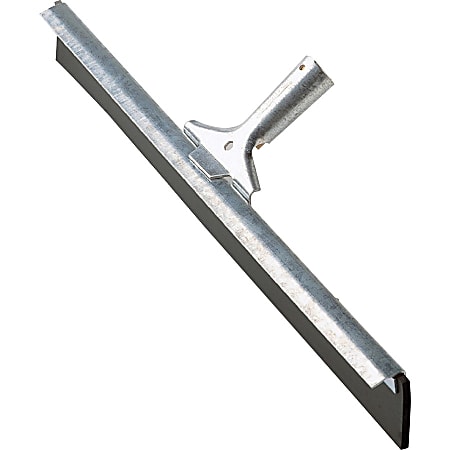 Ettore Straight Steel Floor Squeegee - Rubber Blade - 4.5