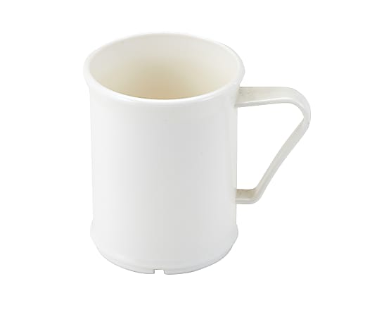 Cambro Camwear Dinnerware Mugs, 9.6 Oz, White, Set Of 48 Mugs