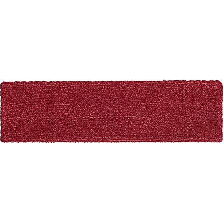 Rubbermaid Commercial Adaptable Flat Mop Microfiber Pad - 19.5" Length x 5.5" Depth - MicroFiber - Red - 1 Each