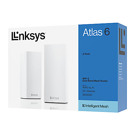 Linksys® VELOP Atlas 6 Wi-Fi System, Set Of 2 Routers