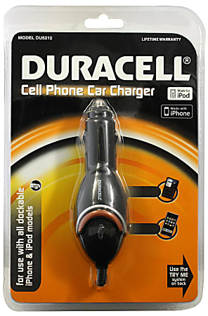 Duracell® Car Charger For 30-Pin Apple® iPhone® And iPad® Devices