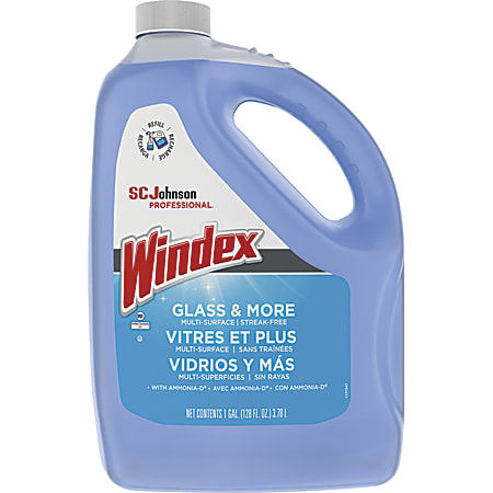 Windex® Glass Cleaner With Ammonia-D®, 128 Oz Bottle