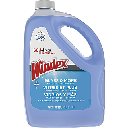 Windex Glass Cleaner With Ammonia D 128 Oz Bottle - Office Depot