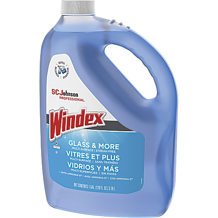 Ammonia based cleaner outlet