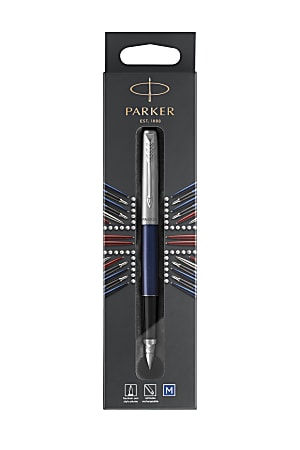 Parker Jotter Stainless Steel Ball Point Pen Ballpen Blue Ink 