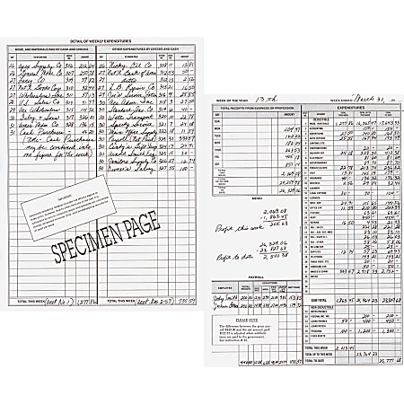 Dome Bookkeeping Record Book - 128 Sheet(s) - Wire Bound - 8.75 Dome Bookkeeping Record Book - 128 Sheet(s) - Wire Bound - 8.75