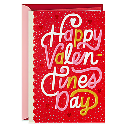 Hallmark Valentine's Day Card (Love, Laughter and Lots of Happiness)