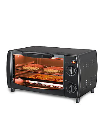 Commercial Chef 4-Slice Mechanical Toaster Oven, Black