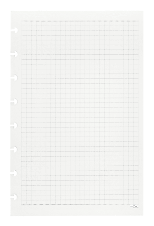 TUL® Discbound Refill Pages, Junior Size, Graph Ruled, 300 Sheets, White