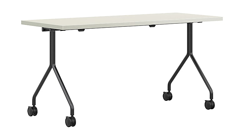 HON Between Nesting Table, 29"H x 72"W x 30"D, Silver/Black