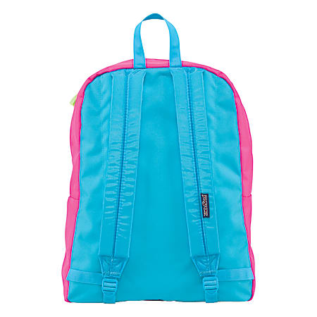 JanSport SuperBreak Backpack Fluorescent PinkOrange - Office Depot