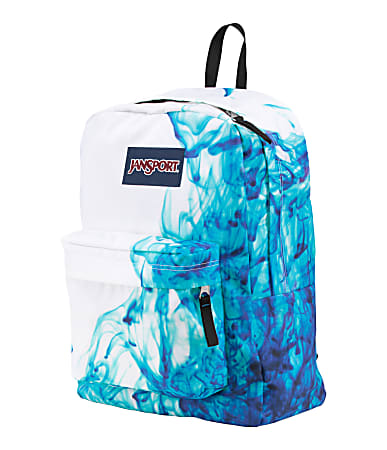 JanSport SuperBreak Backpack Multi Blue Drip Dye