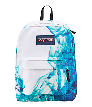 JanSport SuperBreak Backpack Multi Blue Drip Dye Office Depot