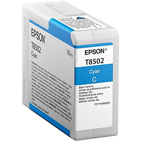 Epson UltraChrome HD T850 Original Inkjet Ink Cartridge - Cyan Pack - Inkjet
