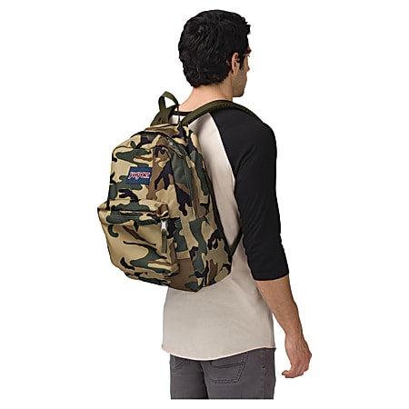 JanSport SuperBreak Backpack Desert Beige Conflict Camo Office Depot