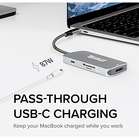 Plugable USB C Hub 7 in 1 Compatible with Mac Windows Chromebook USB4 ...