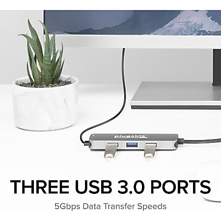 Plugable USB C Hub 7 in 1 Compatible with Mac Windows Chromebook USB4  Thunderbolt 4 and More 4K HDMI 3 USB 3.0 SD microSD Card Reader 92W Charging  - ODP Business Solutions