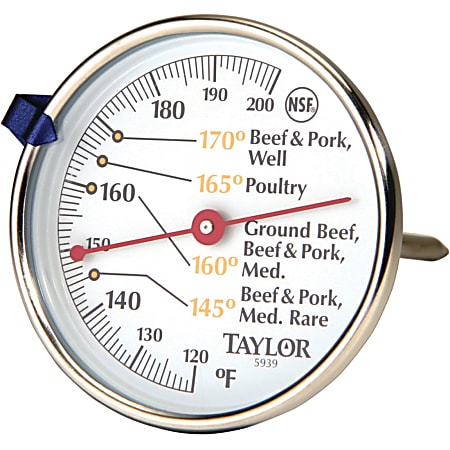 Taylor 5939N Meat Dial Thermometer Easy to read Measurement