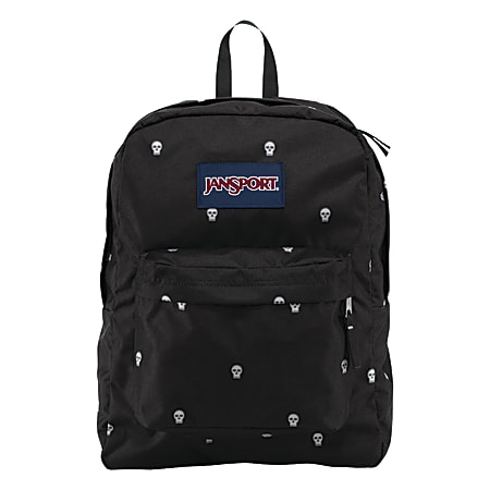 JanSport® SuperBreak® Backpack, Black Pop Skulls