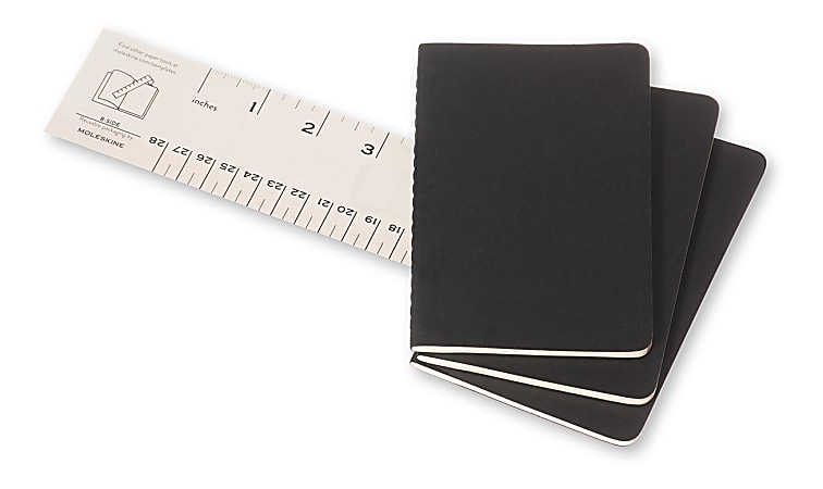 Moleskine Cahier Journals 3 12 x 5 12 Ruled 64 Pages Black Set Of 3 ...