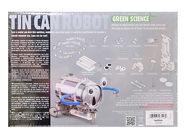 4Fun 4M Tin Can Robot Kit Office Depot