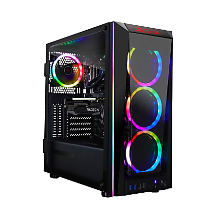 CLX SET TGMSETRXH0B40BM Liquid-Cooled Gaming Desktop PC, AMD Ryzen 9, 32GB Memory, 3TB Hard Drive/480GB Solid State Drive, Windows® 10 Home