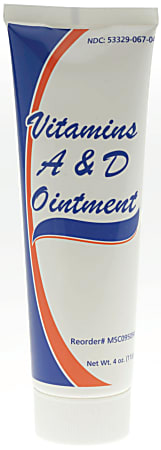 Medline Vitamin A & D Ointment, 4 Oz, Case Of 12