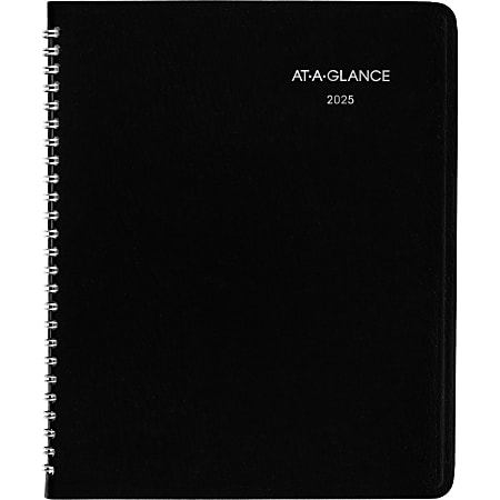 2025 AT-A-GLANCE® DayMinder® Executive Weekly/Monthly Planner With Notes, 7" x 8-3/4", Black, January 2025 To December 2025, G54600