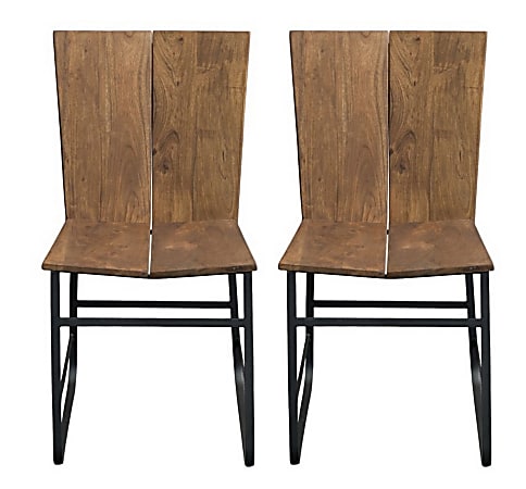 Coast to Coast Sequoia Dining Chairs, Brown, Set Of 2 Chairs