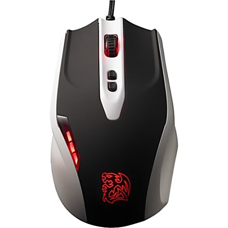 Tt eSPORTS BLACK Combat White Gaming Mouse