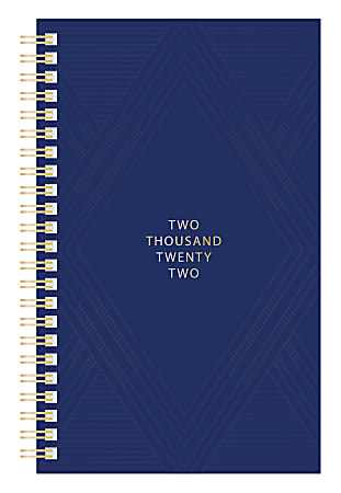 Office Depot® Brand Weekly/Monthly Planner, 5" x 8", Gatsby, January to December 2022, NW558PPG