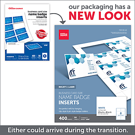 Office depot business card sale