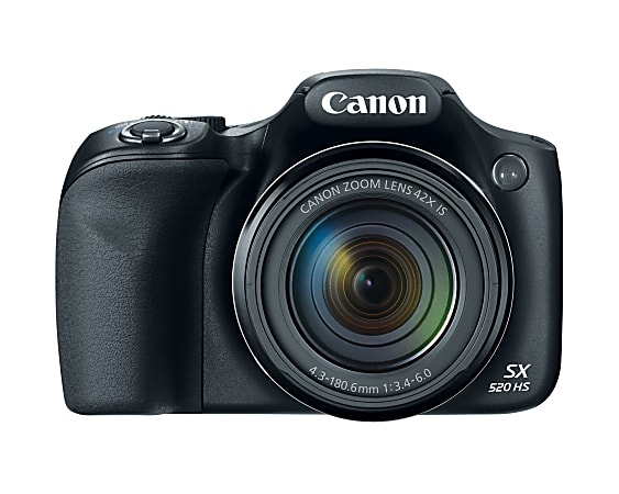 Canon PowerShot SX520 HS 16 Megapixel Digital Camera, Black