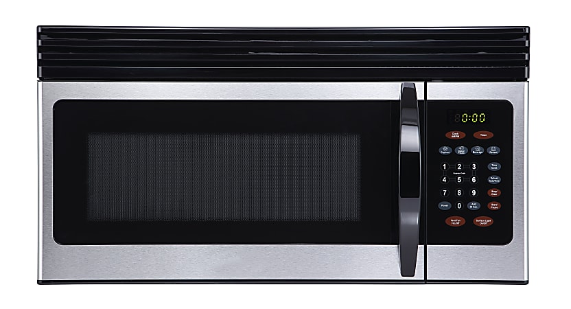 Black+Decker EM044KIN-P 1.6 Cu Ft Over-the-Range Microwave, Stainless Steel