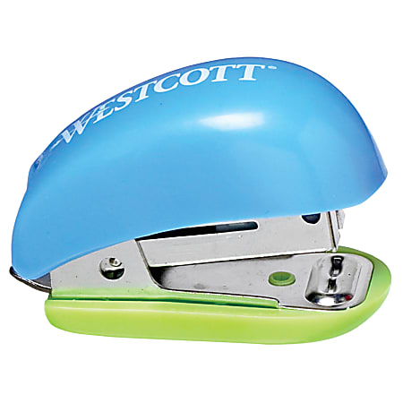 Westcott Mini Stapler With Antimicrobial Protection, Assorted Colors