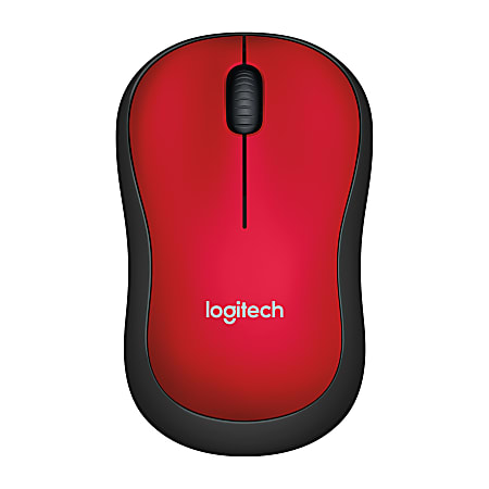 Figur ensom morbiditet Logitech M185 Wireless Mouse Red 910 003635 - Office Depot