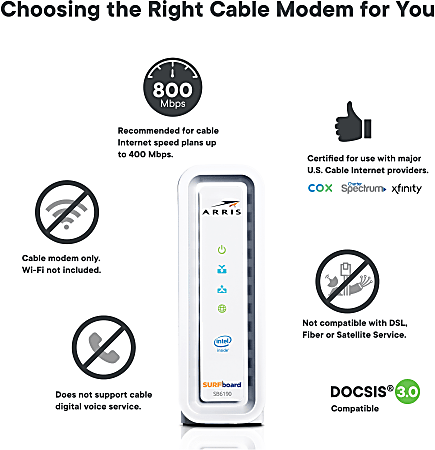 Arris Surfboard Sb6141 Docsis 3.0 Cable Modem