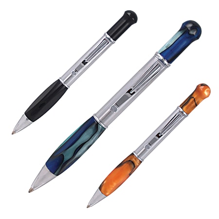 Monteverde® Olympia™ Ballpoint/Rollerball Pen, Medium Point, 0.8 mm, Assorted Barrels, Black Ink