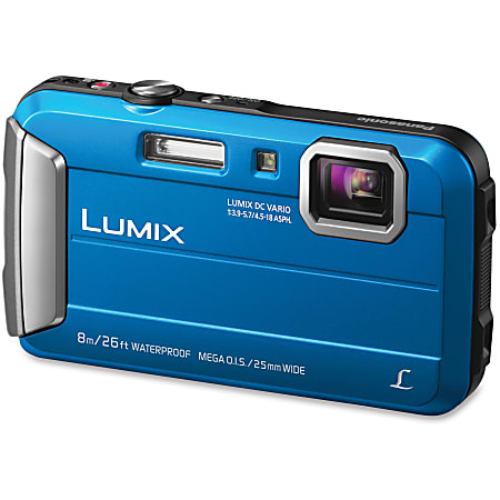 Panasonic Lumix TS30 16 Megapixel Compact Camera - Blue - 1/2.33" Sensor - Autofocus - 2.7"LCD - 4x Optical Zoom - 4x Digital Zoom - Optical (IS) - 1280 x 720 Video - HD Movie Mode