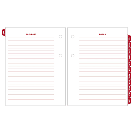 AT A GLANCE 2027 Daily Loose Leaf Desk Calendar Refill Mini 3 x 3 34 ...