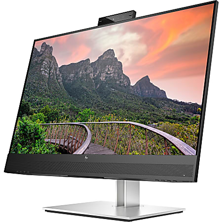 HP E27m G4 27" Class Webcam WQHD LCD Monitor - 16:9 - Black - 27" Viewable - In-plane Switching (IPS) Technology - 2560 x 1440 - 300 Nit - 5 ms - 75 Hz Refresh Rate - HDMI - DisplayPort - USB Hub