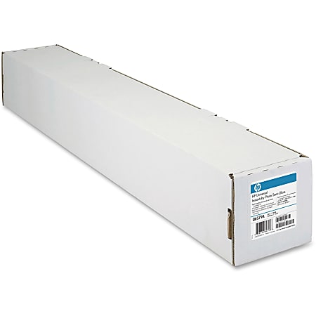 HP Designjet Large-Format Instant Dry Semigloss Photo Paper Roll, 24" x 100', 50.5 Lb, FSC Certified, White