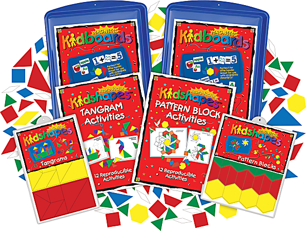 Barker Creek® Magnets, Learning Magnets®, Math Manipulatives Activity Kit, Grades Pre-K+, Pack Of 154
