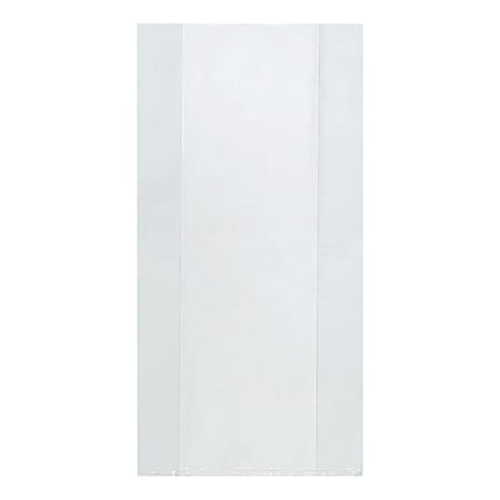 Office Depot® Brand 4 Mil Gusseted Poly Bags, 8" x 6" x 18", Clear, Case Of 500