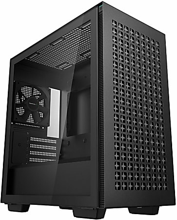 DeepCool Micro ATX Case With Extensive Cooling Capacity, 16.97"H x 8.64"W x 16.2"D, Black, CH370