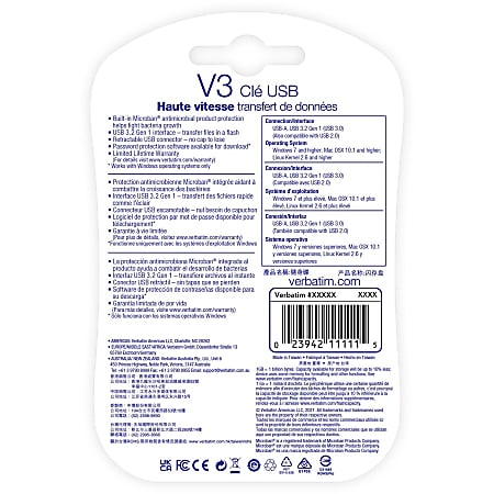  VER95236  Verbatim - Clé USB Store 'n' Go 4 Go, Rouge