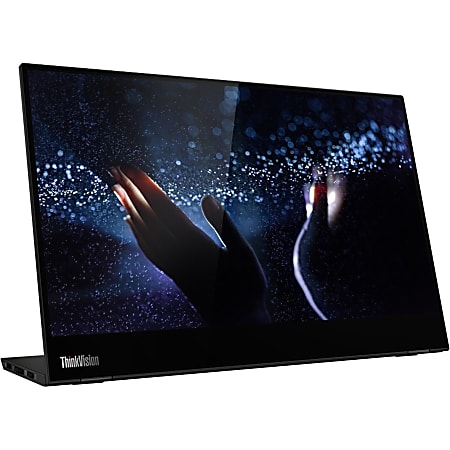Lenovo ThinkVision M14t 14" LCD Touchscreen Monitor - 16:9 - 6 ms Extreme Mode - 14" Class - 10 Point(s) Multi-touch Screen - 1920 x 1080 - Full HD - In-plane Switching (IPS) Technology - 16.7 Million Colors - 300 Nit