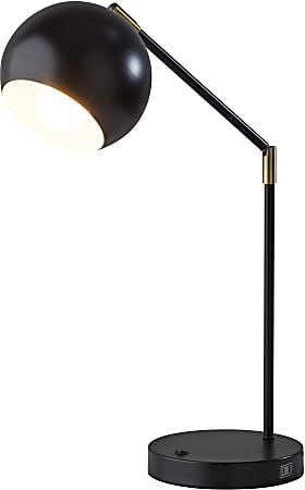 Adesso® Simplee Ashbury Desk Lamp, 25-1/2”H, Black