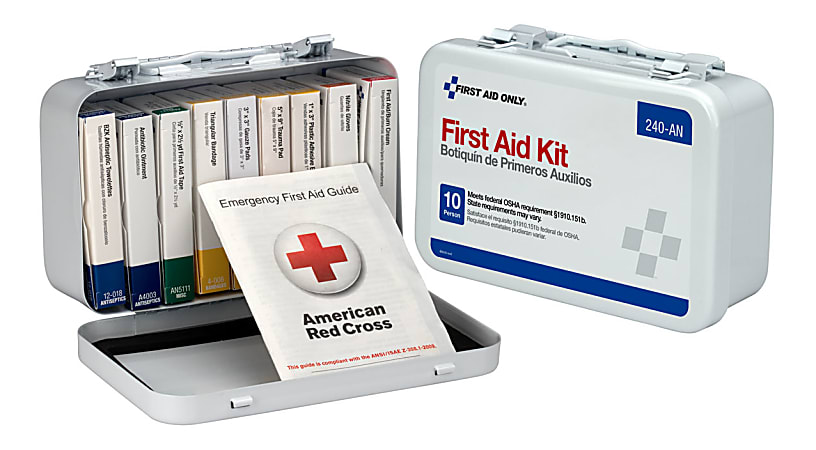 First Aid Only Unitized First Aid Kit, White, 65 Pieces